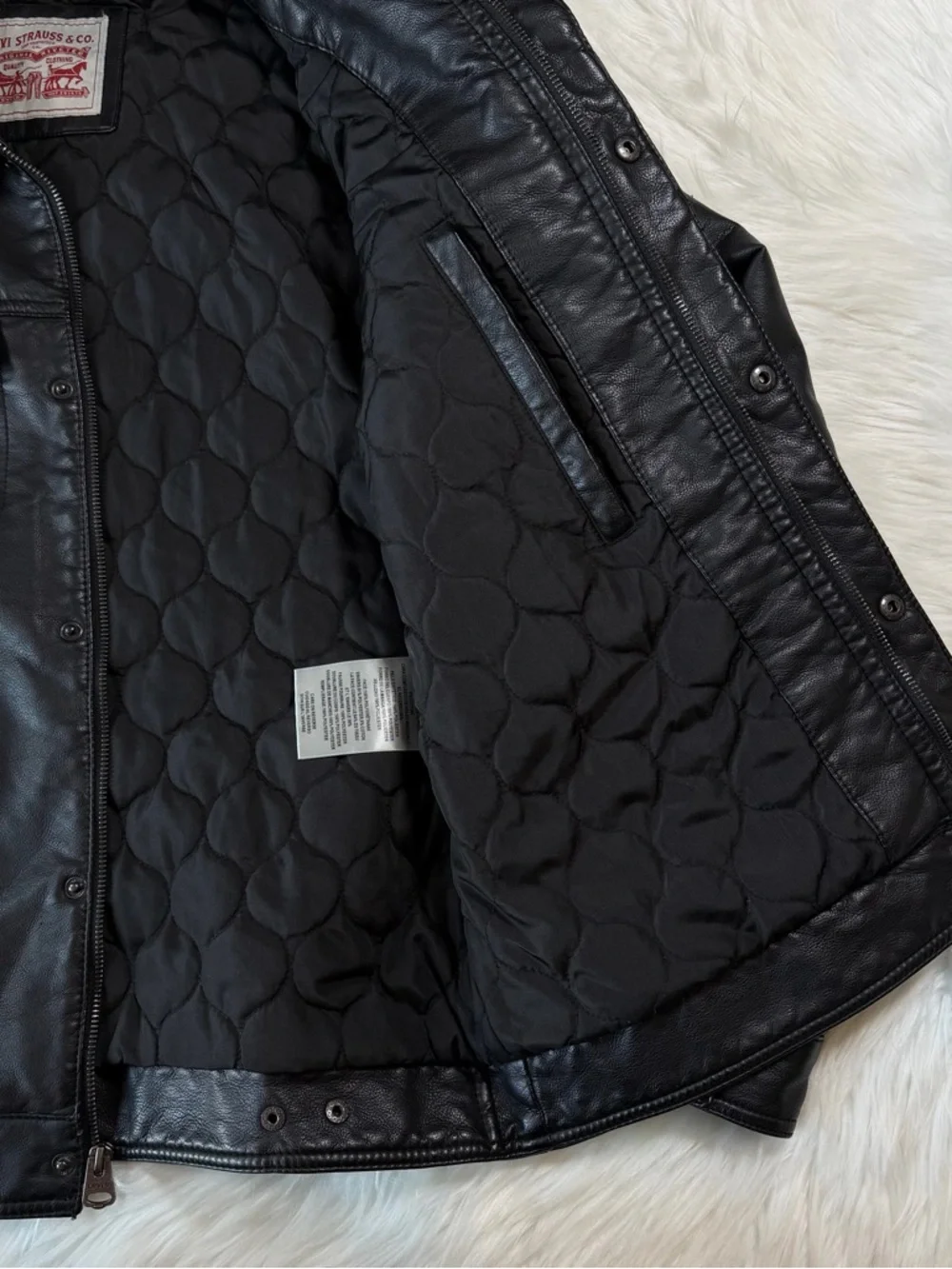 Levi's‎ Faux Leather Sherpa Trucker Jacket